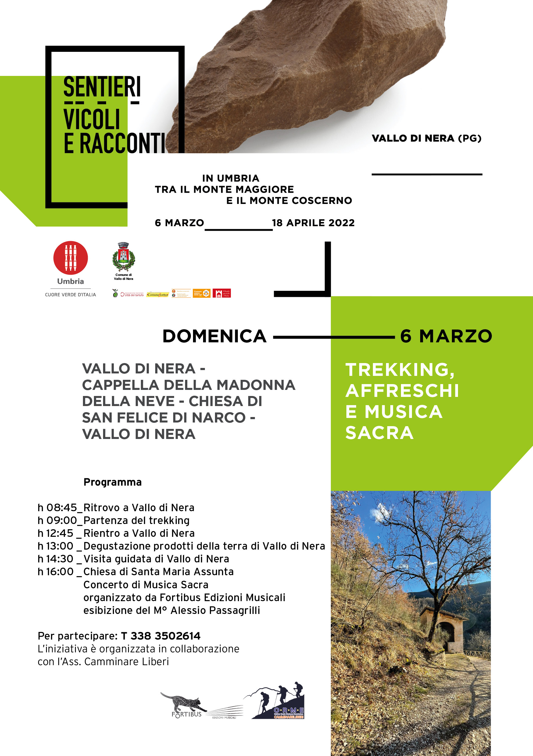 Programma escursione 6 marzo 2022 Vallo di Nera
